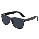Kids Sunglasses with UV400 Protection - Lightweight, Flexible Frames - Shatterproof (Gloss Black, Smoke)