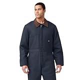 Dickies Mens Premium Insulated Duck Overalls-and-coveralls-workwear-apparel, Dark Navy, Large US