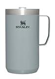 Stanley Stay Hot Camp Mug - Durable 18/8 Stainless Steel Insulated Mug - Splash-Free Tritan™ Drink-Thru Lid - 24 OZ - Hammertone Silver