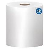 Scott® Essential Universal High-Capacity Hard Roll Paper Towels, Bulk (01005), 1.5" Core, with Absorbency Pockets, White (1,000'/Roll, 6 Rolls/Case, 6,000'/Case)