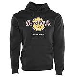 Hard Rock Classic Unisex Pullover Hoodie Black, New York (NYC), Large