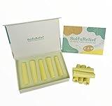 SulfuRelief - Sulfur Bars for Pain - Azufre en Barra- Sulphur Rods - Alternative Medicine Remedy for Muscle Recovery, Joint Pain, Back Pain, Neck Pain - 100% Natural Sulfur Sticks - Qty. 5 Bars