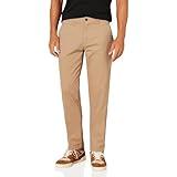 Amazon Essentials Men's Athletic-Fit Casual Stretch Chino Pant (Available in Big & Tall), Mushroom Brown, 48W x 30L