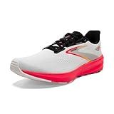 Brooks Men’s Launch 10 Neutral Running Shoe - Blue/Black/Fiery Coral - 8 Medium