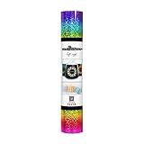 TECKWRAP Holographic Sparkle Chrome Adhesive Craft Vinyl 1ft x 5ft, Rainbow