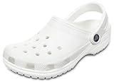 Crocs Unisex-Adult Classic Clogs, White, 8 Men/10 Women