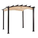 Garden Winds Replacement Canopy for The Hampton Bay Arched Pergola - Standard 350 - Beige