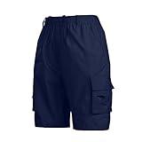 Mens Shorts Cargo, Kakies Shorts Bib XL Gym Gifts for Him Men's Sports Pocket Workwear Casual Loose Shorts Jogging Mens' Big & Tall Men Hiking with Pockets Camping Short Cargo (3XL, Navy)