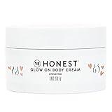 The Honest Company Honest Mama Glow On Body Cream | Hydrates, Firms, + Tightens Skin | Shea Butter, Avocado Oil, Vitamin E | 6 oz