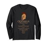 Odysseus World Tour - Ancient Greek Epic Mythlogy Long Sleeve T-Shirt