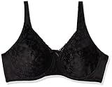 PLAYTEX Womens Secrets Love My Curves Signature Floral Underwire Full Coverage Us4422 Bras, Real Black, 38C US