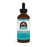 Source Naturals Wellness Herbal Resistance Liquid with Echinacea, Coptis, and Yin Chiao, Immune Support* - Alcohol Free - 4 Fliud Oz