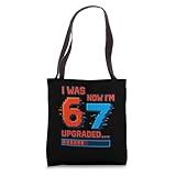 I Was 6 Now I’m 7 Gamer Meme Shirt Gen Z Alpha Pixel Video Tote Bag