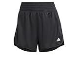 adidas Women's Pacer Essentials Knit High Rise Shorts, Black, X-Small 3 Inch Inseam