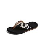 Reef womens Reef Spring Woven Flip Flop, Pebble, 9 US