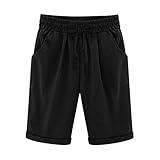 Spring The Deals 2025 Spring The Sale Women’S Shorts Stretch Bermuda Shorts for Women Women's Bermuda with Pockets Walking Women Knee Length Loose Fit Womens Long Athletic Black Small