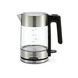 Amazon Basics Glass Carafe Electric Hot Water Kettle, 1.1 Quarts (1.0L), 1500W, BPA-Free