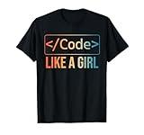 Funny Girl Coder Design Computer Programming Web Developers T-Shirt