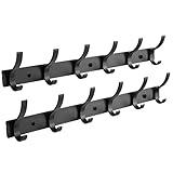 Optish 2 Pack Coat Rack Wall Mount, Coat Hooks Wall Mount, Wall Hooks for Hanging, Hat Rack for Wall, Coat Hanger Wall Mount, Towel Hooks for Bathrooms