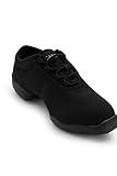 Capezio womens Canvas Sneaker dance shoes, Black, 9.5 US