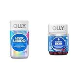 OLLY Lovin Libido Capsules for Women, 20 Day Supply (40 Count) and Glowing Skin Gummy, 25 Day Supply (50 Count) Bundle