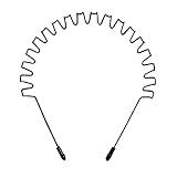 LERNOU Metal Men Headbands Women Hair Bands, Unisex Black Wavy, Spring And Summer Outdoor Sports Headband, Fashion Simple Elastic Non Slip Hair Accessories（1 Pcs）