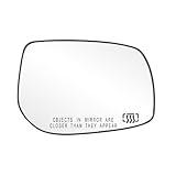 Passenger Side Heated Mirror Glass w/backing plate, Toyota Corolla US Built, Matrix, 4 7/8" x 7" x 7 1/2"