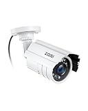 ZOSI 1080P 2.0MP HD 1920TVL Hybrid 4-in-1 TVI/CVI/AHD/960H CVBS CCTV Security Camera Indoor Outdoor, 80ft Night Vision,Aluminum Metal Cam, For 960H,720P,1080P,5MP,4K analog Surveillance DVR (White)