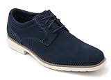 Rockport Total Motion Next Gen Plain Toe Men's Business Shoes, new dress blues suede, 27.5 cm W