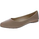 Nine West Women's Speakup Flat, Natural Leather, 9 W