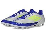adidas Unisex F50 Club Messi Firm Multi Ground Sneaker, Silver Metallic/Solar Yellow/Lucid Blue, 9 US Men