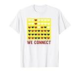 Connect Four Valentine's Day Game We Connect Hearts T-Shirt