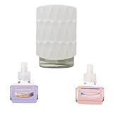 Yankee Candle Coastal Calm Variety Packs - Scent Plug Diffuser Organic Pattern White, Scent Plug Refill Lemon Lavender and Pink Sands Variety Pack