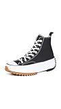 Converse Run Star Hike Hi Sneakers, Black/White/Gum, 5.5 US Women/4 US Men
