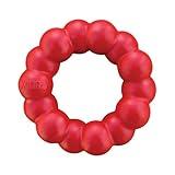 KONG Ring - Natural Rubber Ring Toy for Healthy Chewing Habits - Chew Toy Supports Dog Dental Health - Dog Toy Supports Instincts During Playtime - for Small/Medium Dogs