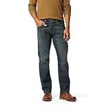 Levi Strauss Signature Gold Men's Regular Straight Fit Jeans, Bigfoot, 34W x 30L