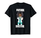 Future Doctor Costume Pretend Play African American Girls T-Shirt