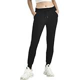 Ipletix Joggers for Women with Pockets,Womens Drawstring Lightweight Yoga Sweatpants for Lounging Workout Running Black M