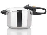 Zavor DUO 8.4 Quart Multi-Setting Pressure Cooker with Digital Cookbook and Steamer Basket - Polished Stainless Steel (ZCWDU03)