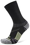 Balega Enduro Arch Support Performance Crew Athletic Running Socks for Men and Women (1 Pair), Black, Medium