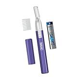 Wahl Clean & Confident Female Battery Pen Trimmer with Rinseable Blades for Eyebrows, Facial Hair, & Light Grooming- Hygienic Grooming & Easy Cleaning with Battery Included - Model 5640-100