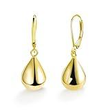 Teardrop Leverback Dangle Earrings for Women 14K Gold Tear Drop Waterdrop Dangle Earrings for Women Trendy Hypoallergenic Teardrop Leverback Earrings for Women