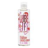 Lube Life Water-Based Strawberry Flavored Lubricant, Personal Lube for Men, Women and Couples, Made Without Added Sugar, 8 Fl Oz