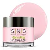 SNS Nail Dip Powder, Gelous Color Dipping Powder - Sweet 16 (Pink/Pastel, Cream), BOS12 - Long-Lasting Acrylic Nail Color & Polish Lasts 14 Days - Low-Odor & No UV Lamp Required - 1 oz