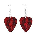 Guitar Pick Dangle Earrings - Rock Music Accessories - Gifts for Women Men and Music Lovers
