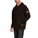 Ariat Men's Rebar Logo HoodieShirt, Black, Medium