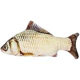 7.8 inch Simulation Fish Plush Toy Soft Fish Decorate Pillow Grass Carp Plush Pillow Stuffed Toy for Home Decoration Kids Pillow Stuffed Animal Toy