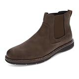 Dockers Footwear Men's Ettrick Chelsea Boot, Dark Brown, 12