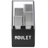 Moulet 56 Collar Stays for Men's Dress Shirts - Premium, 4 Sizes - Metal Collar Stays (Stainless Steel)