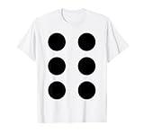 Dice Costume Halloween Group Shirt Number 6 T-Shirt